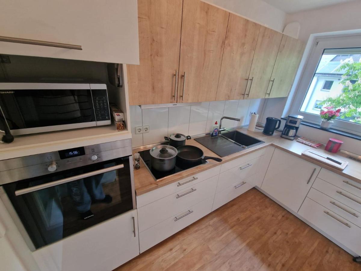 Ecocube Apartment2 Meppen14, Balkon, Kueche, Waschmaschine Exterior foto